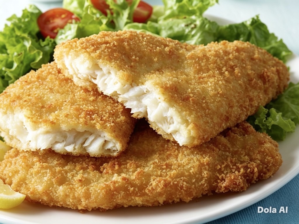 Breaded fish fillets