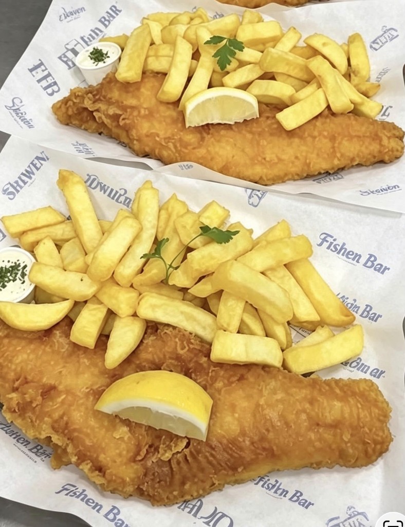 Fresh fish and chips