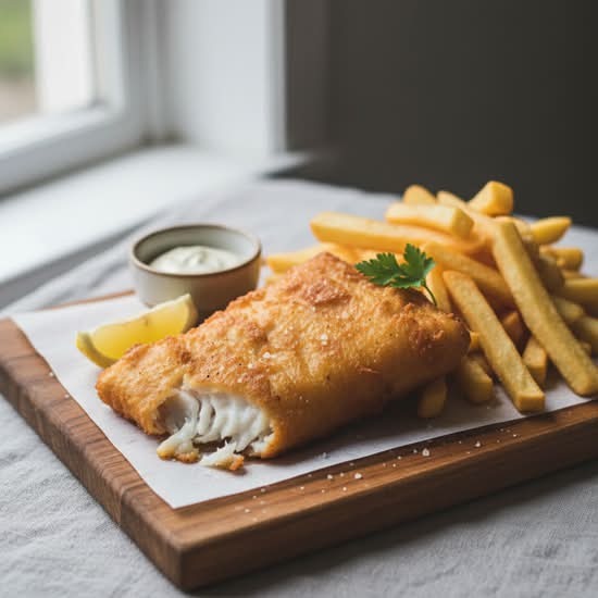 Crispy battered fish